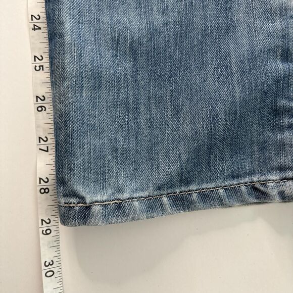 Levi's 514 Straight Fit Women's Jeans Size 26” Light Distressed Wash Striated - Picture 7 of 7